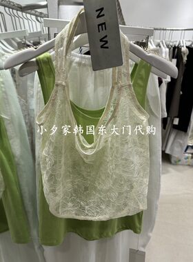 一件包邮 小夕韩国东大门代购INNI 26夏款女装新品网纱时尚手提包