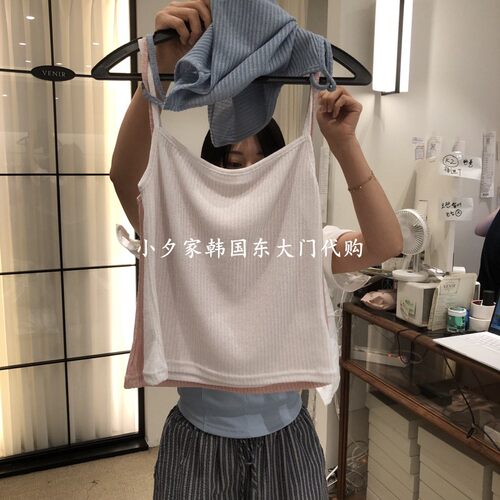 一件包邮 小夕韩国东大门代购VENIR-a 26夏款女装纯色 吊带背心