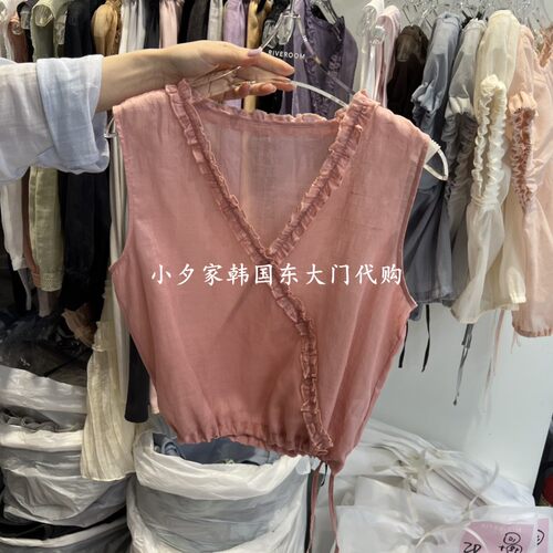 一件包邮 小夕韩国东大门代购 RIVEROOM26夏款女装时尚 吊带背心