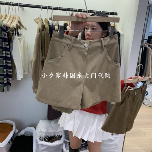 一件包邮 小夕韩国东大门代购 W AND J 26年秋季女装新款休闲短裤