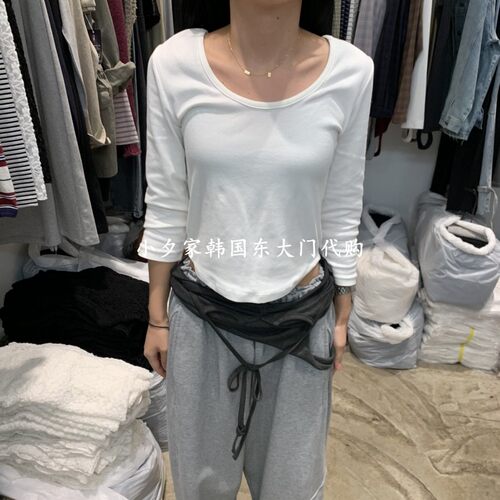 一件包邮 小夕韩国东大门代购ALMOND PEPE 26秋季女时尚长袖T恤