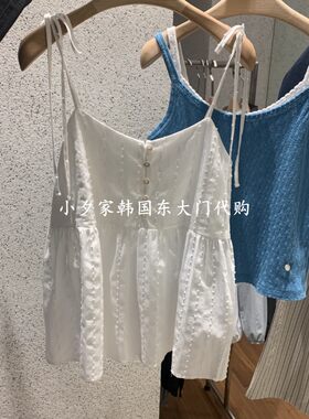 一件包邮 小夕韩国东大门代购COMELY 26夏款女装纯色 吊带背心