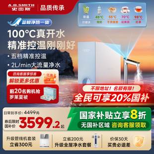 AO史密斯佳尼特加热一体机家用RO直饮净水器蓝鲸冷热净饮一体机