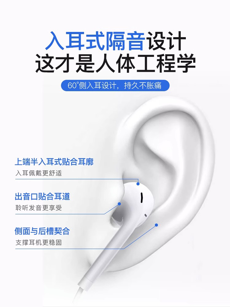 The original genuine product is suitable for Apple 15/14/13/12 wired headphones iPhone8plus/XS/MAXPro974