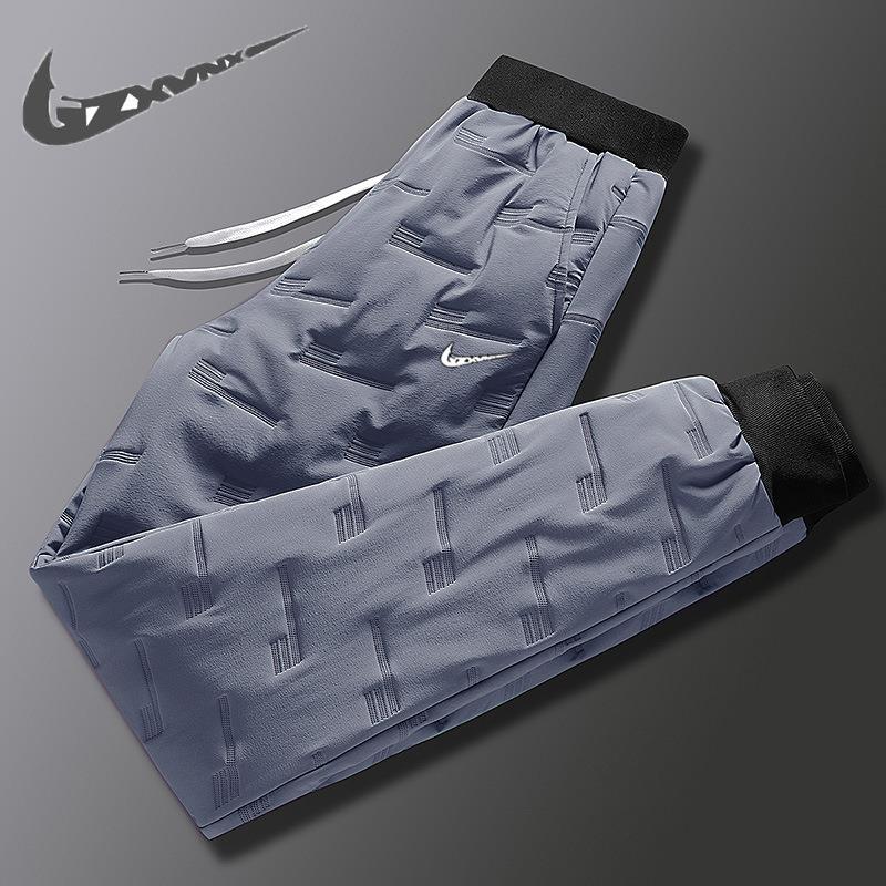 束脚羽绒棉裤男士外穿冬季加厚棉裤2025年新款保暖