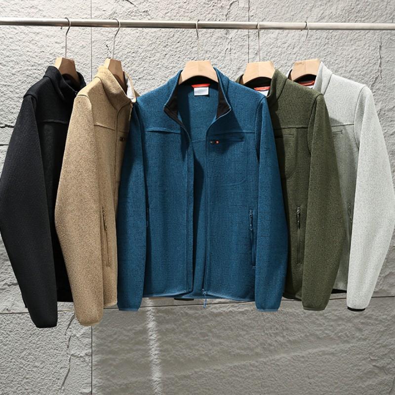 镇店平替！原1200！高端户外男女秋冬新品立领厚款保暖针织外套潮