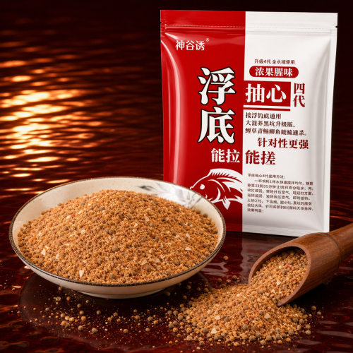 速聚达神谷诱升级4代浮底抽芯颗粒伴侣2合一黑坑大混养鲤草鳊青饵