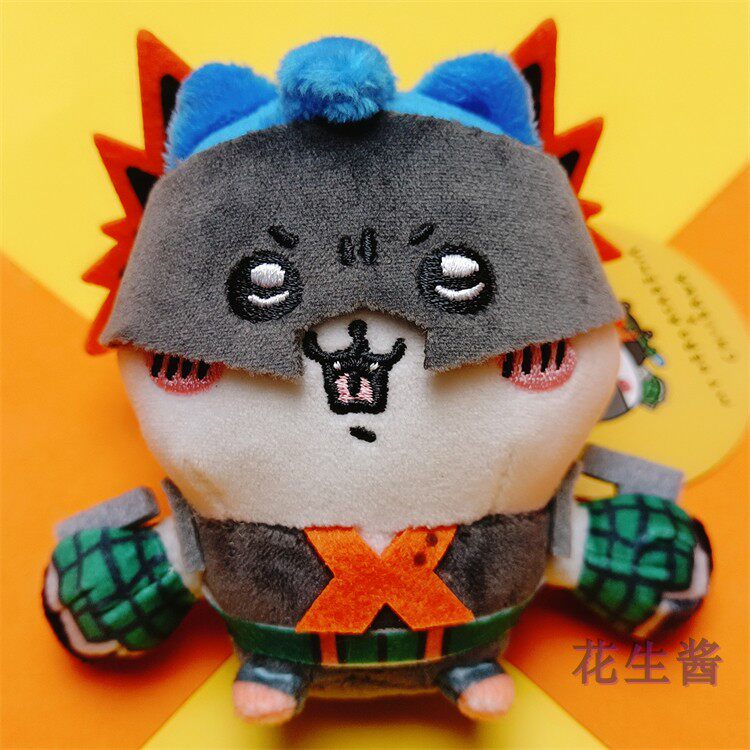 thumbnail for Japanese self-deprecating bear co-branded My Hero Academia Bachigi Ikawa Bakugo cute plush doll bag pendant