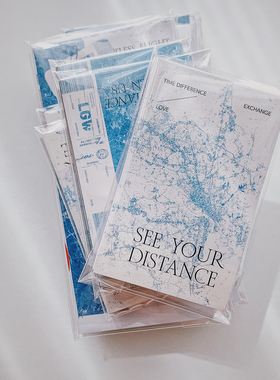 Zian.paper | 蓝色裂痕 封口贴包装不干胶礼物亮膜手账40p