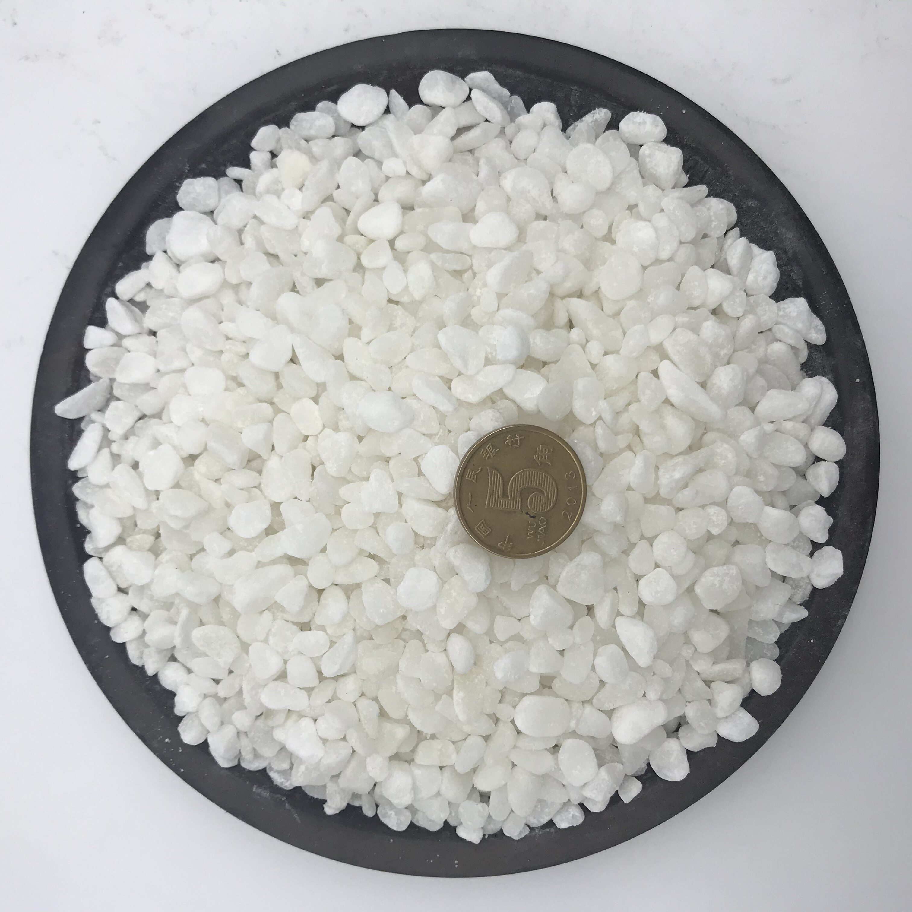 鹅卵石天然小石头雨花石白色小石子白石子花盆盆栽多肉装饰铺面鱼