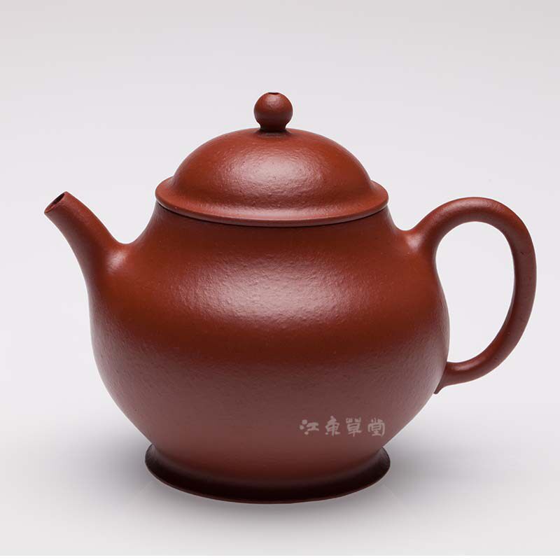 宜兴紫砂壶高放名家王强徒弟纯手工【潘壶】五堂 朱泥茶壶150cc