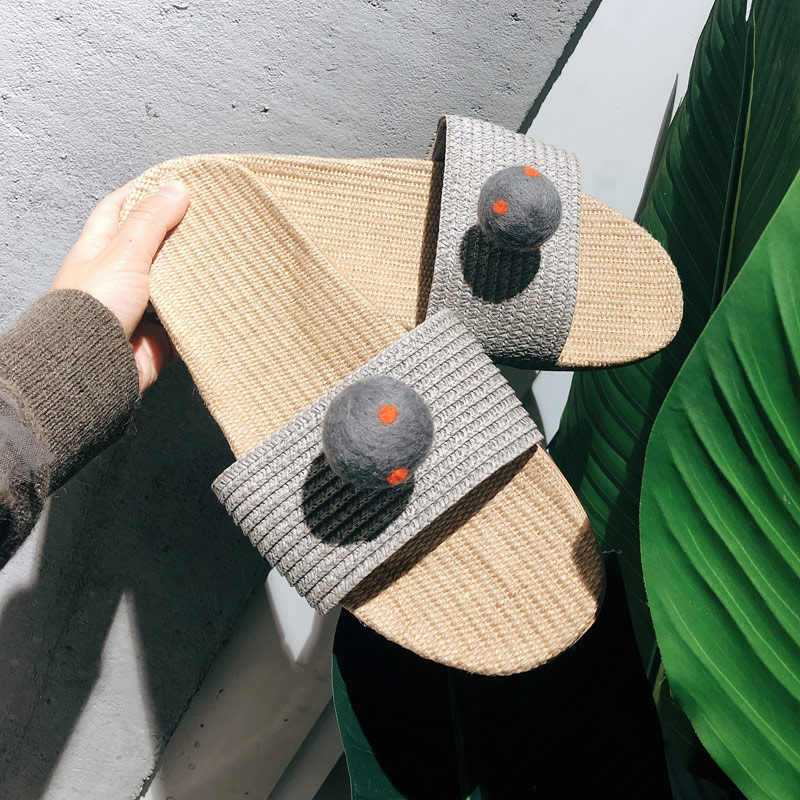 可爱日式风蘑菇透气防滑情侣拖鞋