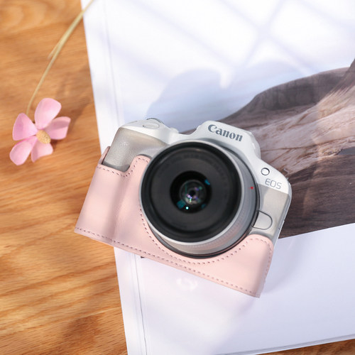 佳能R50保护套R8RPR7R6II二代R10R5相机包壳配件皮套真皮