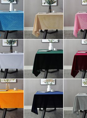 定制加厚金丝绒 支持定制 会议长形桌布活动  展会 摆摊桌布