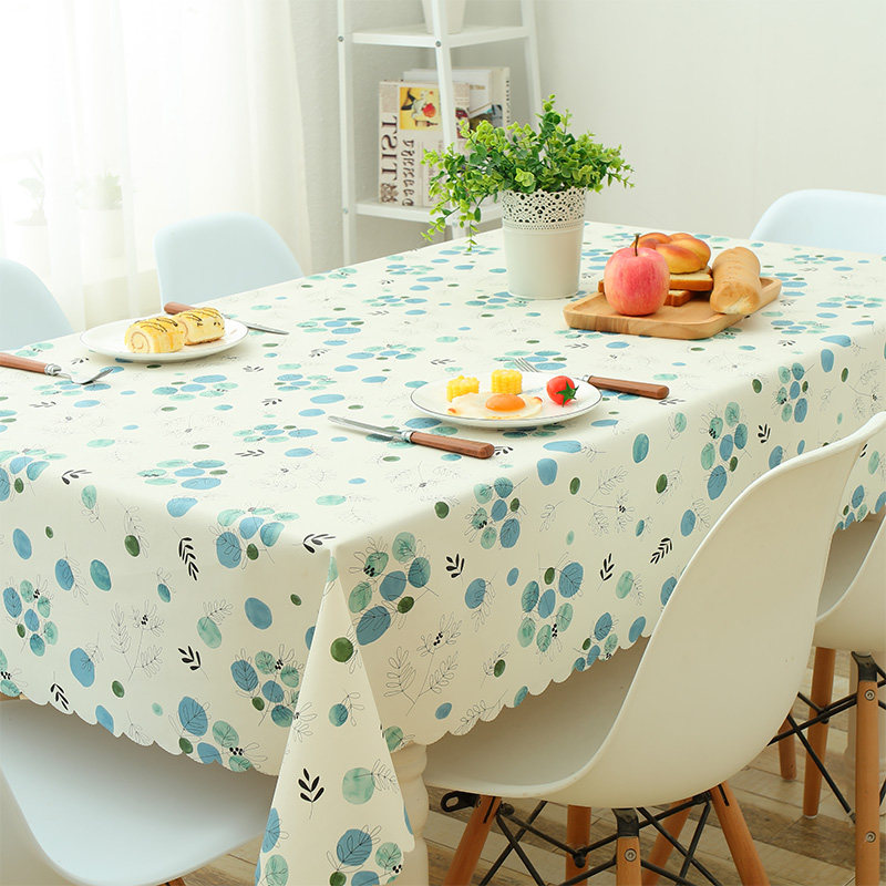 北欧防水餐桌布免洗防烫田园茶几盖布塑料防油台布艺桌布pvc桌垫