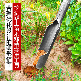 洛阳铲取土器农用挖坑挖山药挖桩洞工具神器淬火锰钢铲子树洞打井