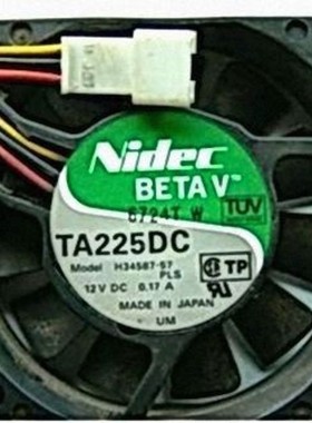 原装Nidec TA225DC H34587-57 12VDC 0.17A 6015 6CM电源散热风扇