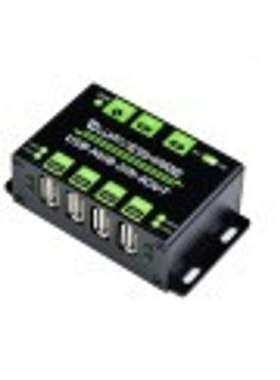 美国 WAVESHARE工业网卡 USB-HUB-2IN-4OUT