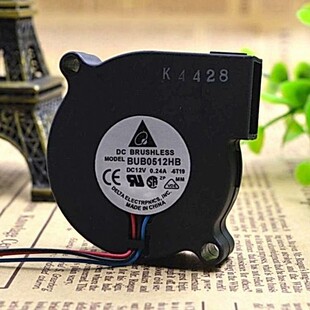正品原装台达 5厘米 5015 小鼓风机 BUB0512HB 12V 0.24A 3线