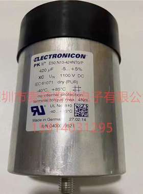 ELECTRONICON E50.R95-404NT9 400UF 1100V 德国伊凯基电容器