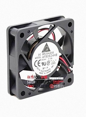 6CM台达Delta 0.12A AFB0624HB 6015 24V 滚珠工控变频器散热风扇