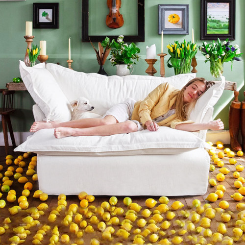 伯林客超软乳胶沙发可拆洗单人位