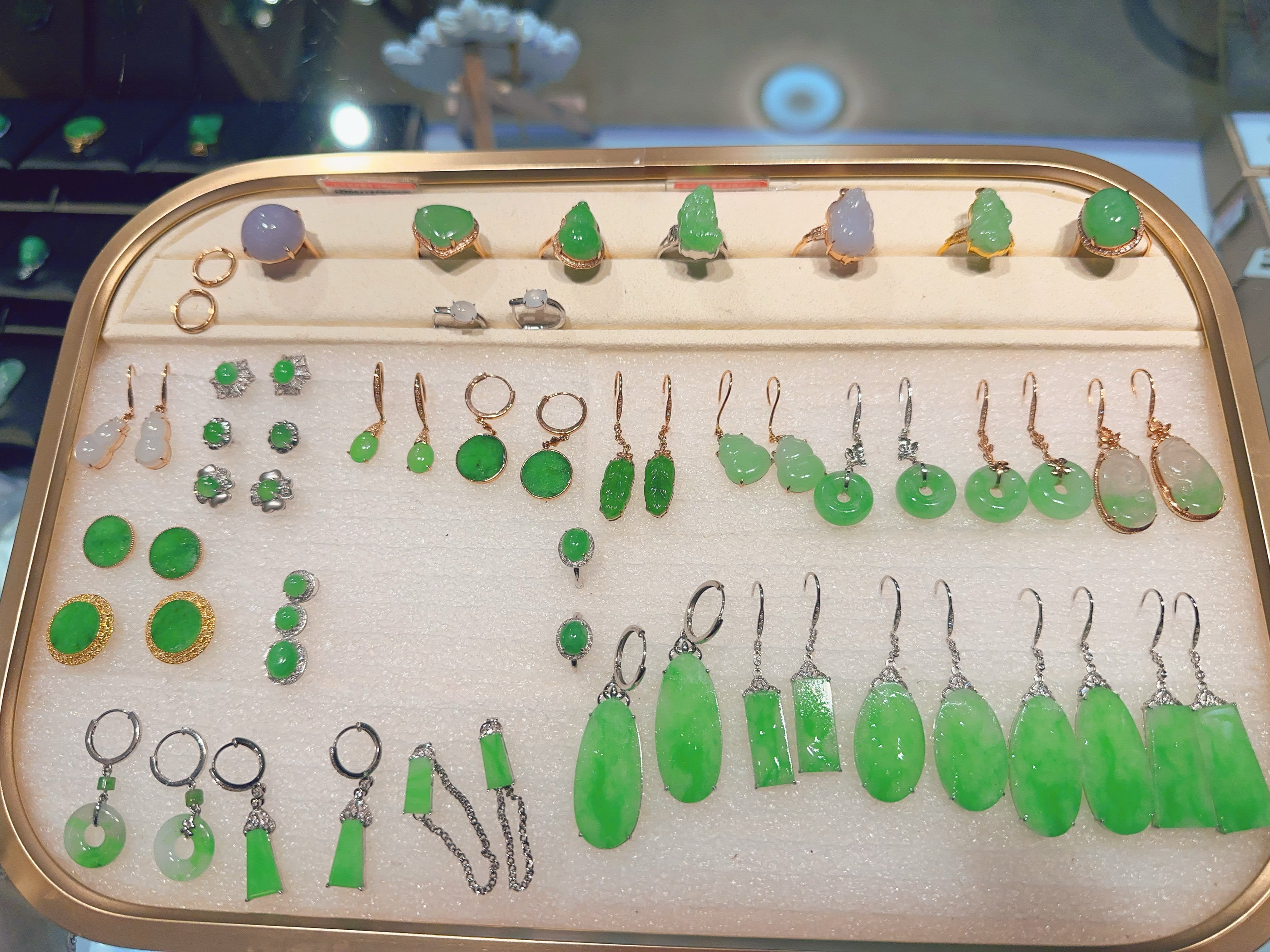 天然缅甸翡翠玉石A货冰种耳坠耳钉圆牌蛋面正品高档礼物证书新款