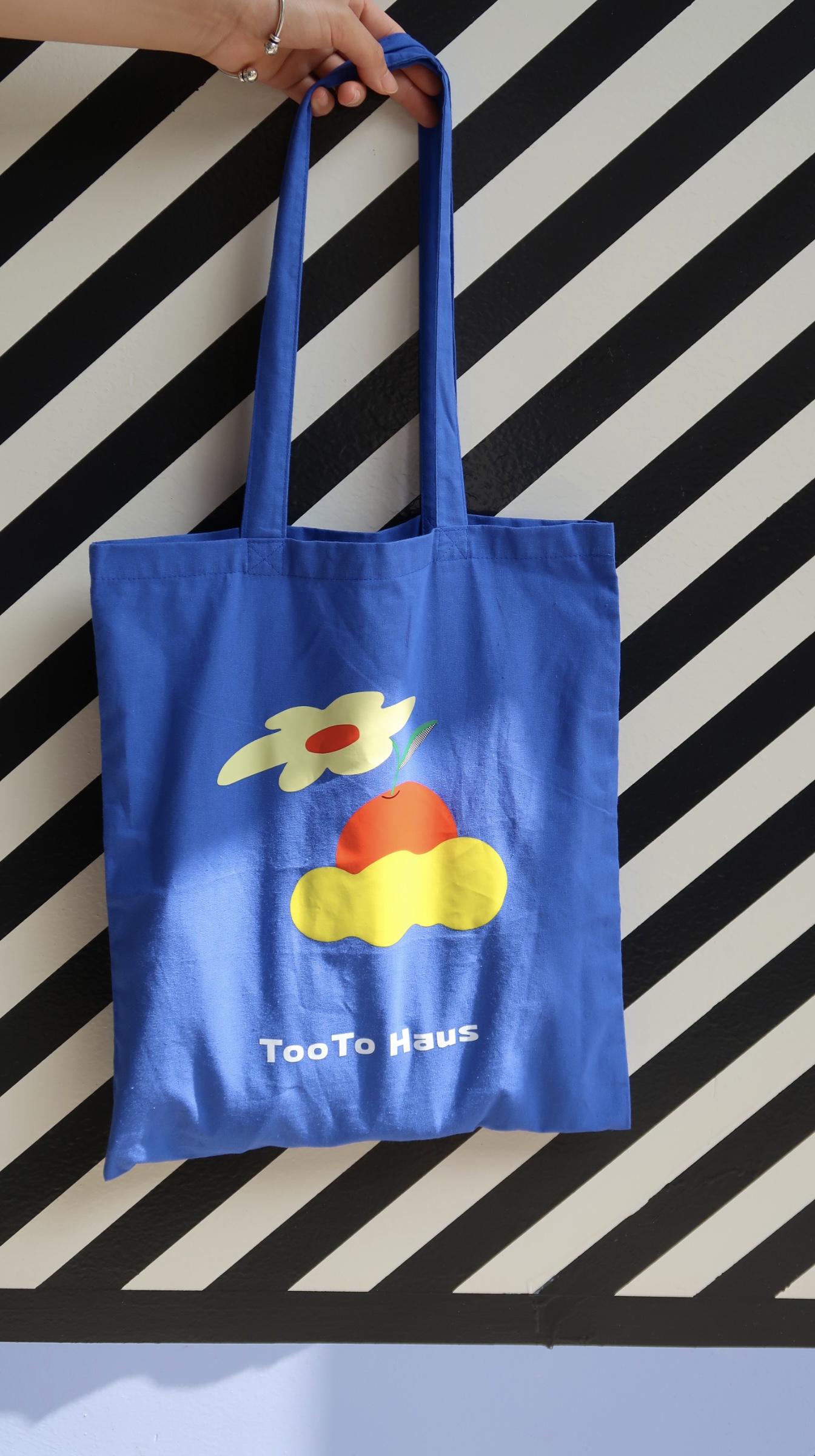tootohaus 夏日轻薄大容量多色马卡龙印花帆布包袋单肩包手提包