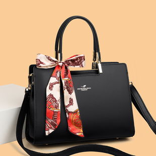 袋鼠专柜女士2023新款大气真皮手提包高级感女包礼物送妈妈斜挎包