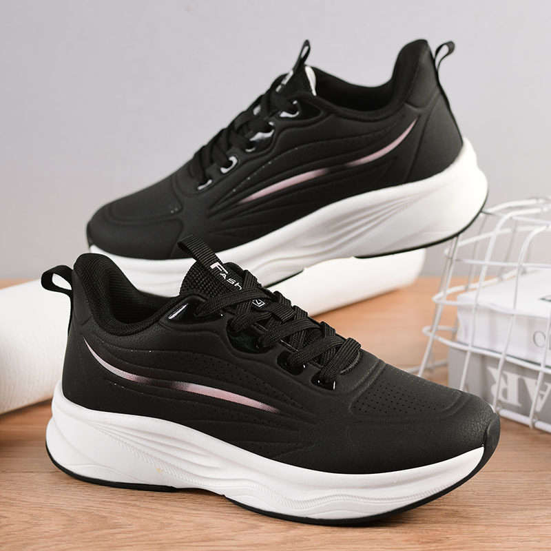 特客太赫兹磁能震动鞋2025秋冬季皮面防水跑步鞋艾草防臭女健步鞋