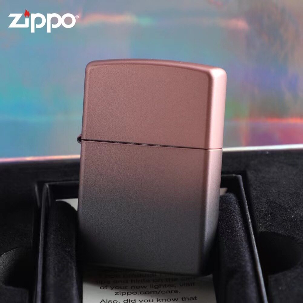 ZIPPO芝宝煤油打火机无界换色刚毅黑金森林时光漫步防风打火机