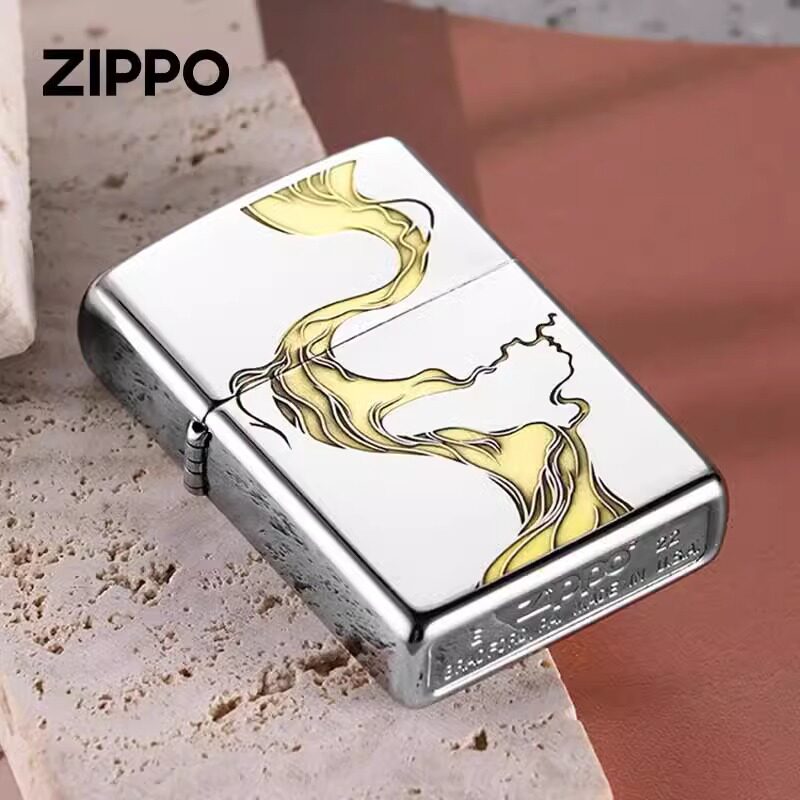 zippo打火机官方芝宝正版防风煤油火机 雕刻镜面生生不息送男友