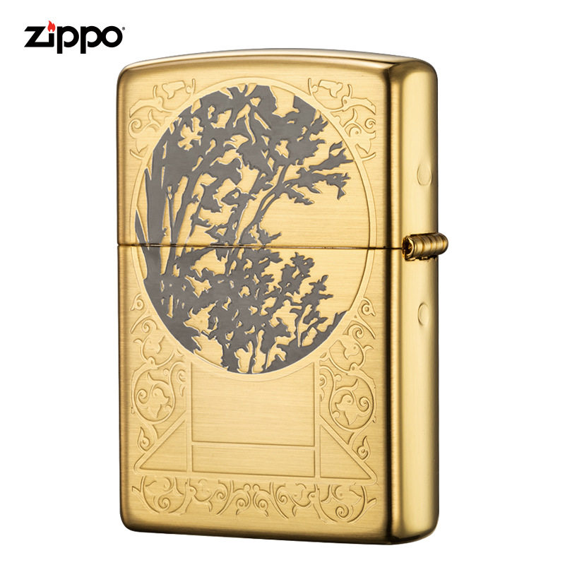 zippo打火机防风煤油火机贴章独角兽送男友个性复古收藏官方正品