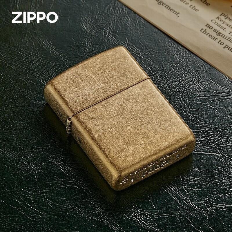 zipoo芝宝正版防风煤油打火机盔甲厚壳金花砂28496节日礼物送