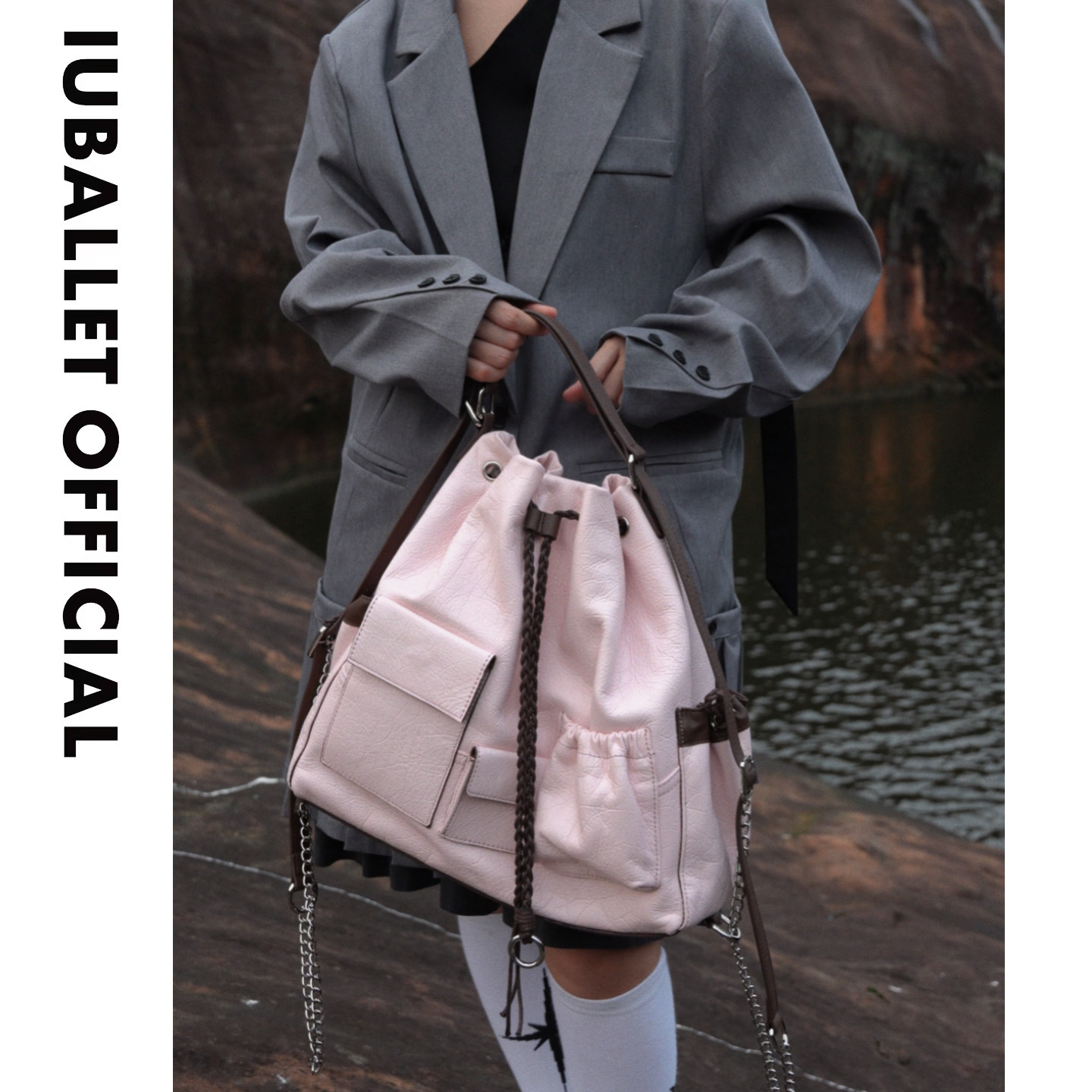 IUBALLET 奇妙口袋 2026新品真皮双肩包女大容量单肩托特包背包