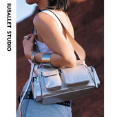 iuballet芭蕾因雾 头层牛皮单肩包 真皮腋下法棍包2025斜挎女包