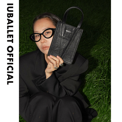 IUBALLET 植鞣牛皮手提包女托特包单肩斜挎小包包mini手机包