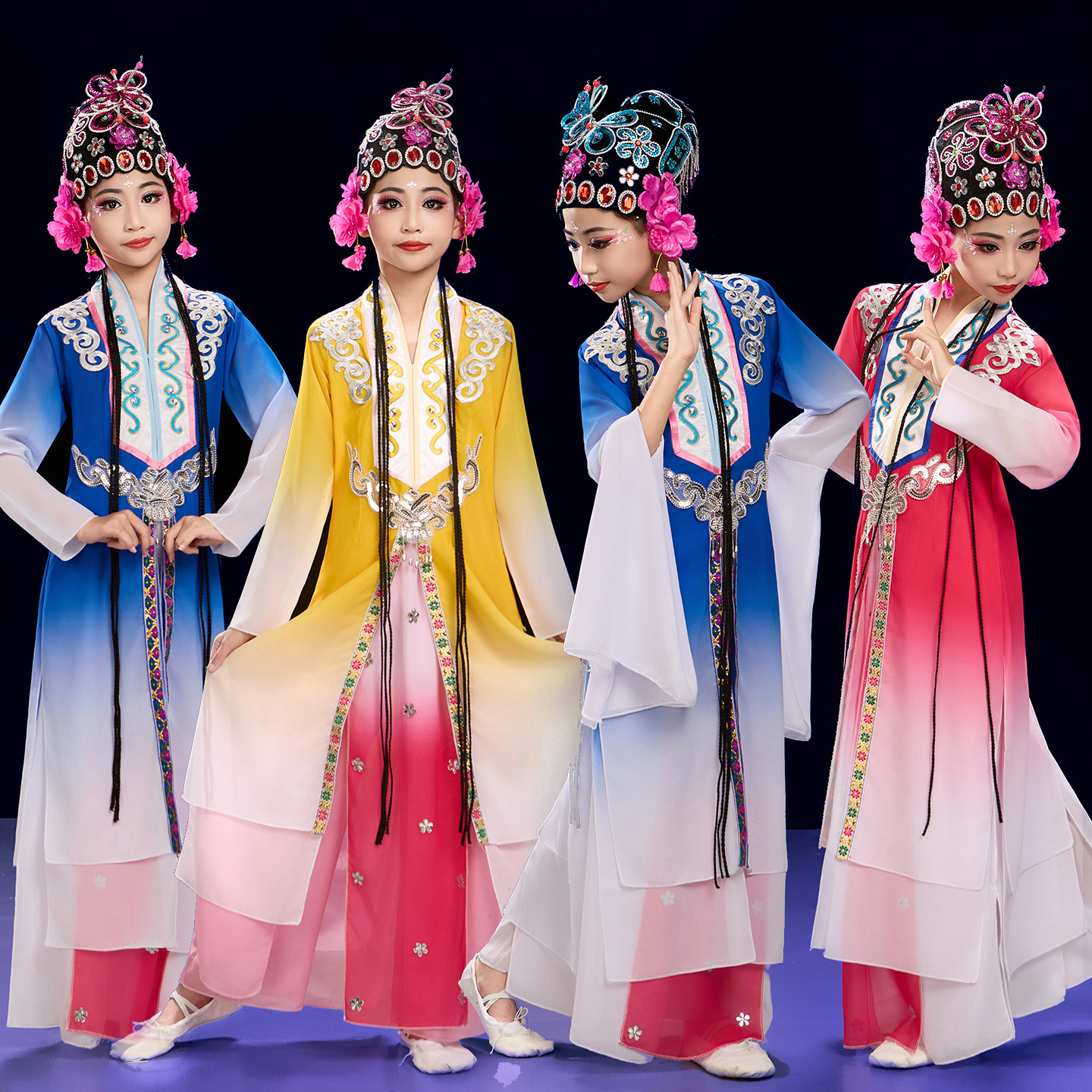 俏花旦戏服演出服桃李杯梨花颂舞图片