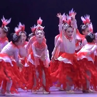 一鲤惊涛跃龙门元旦舞蹈演出服新款鱼儿欢歌表演服装开场舞台舞女