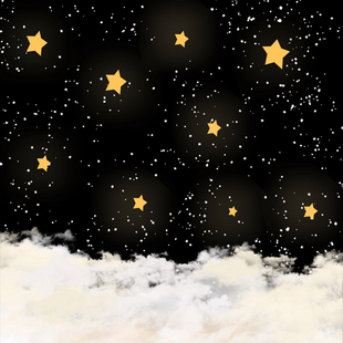 写真布 饰自拍数码 23款 儿童星空童话摄影背景布影楼室内星空星星装