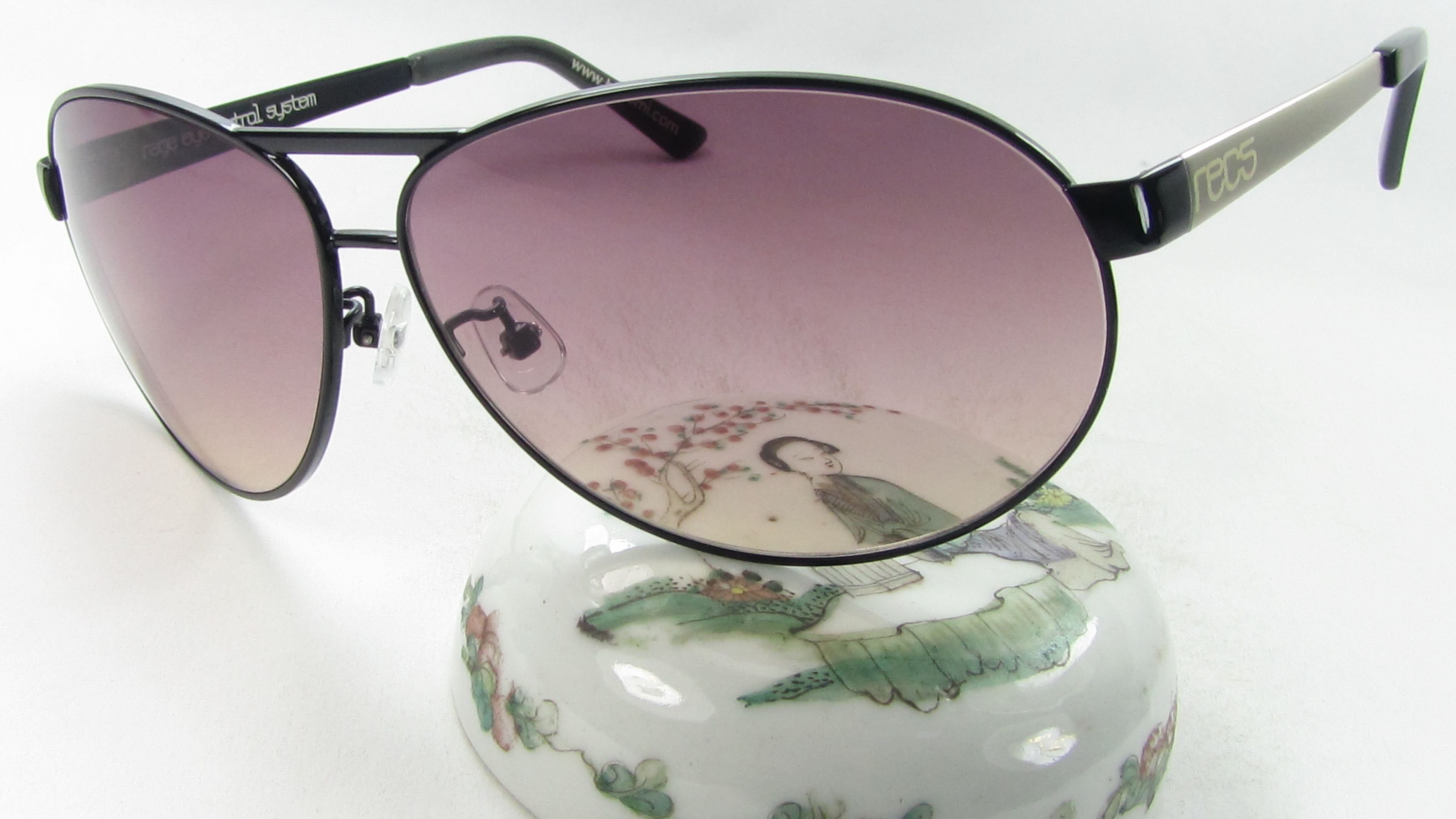 正品 recs rage eye control system 日本蛤蟆款太阳镜 男女黑 s8