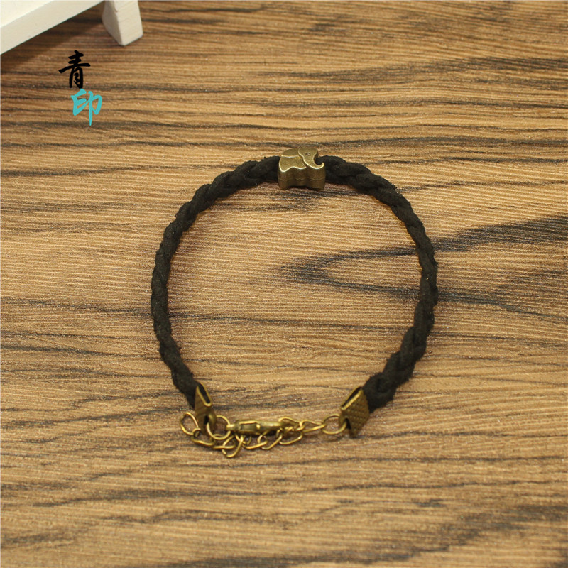 森系复古手链百搭饰品礼物编织绳