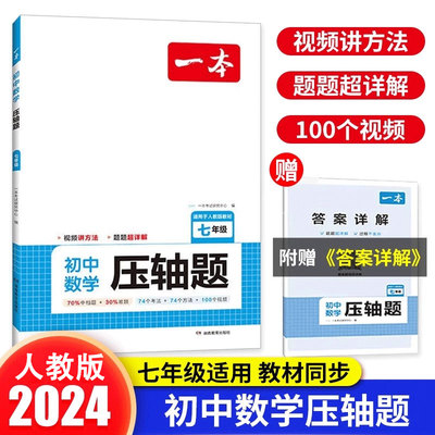 2024版一本初中数学压轴题一本