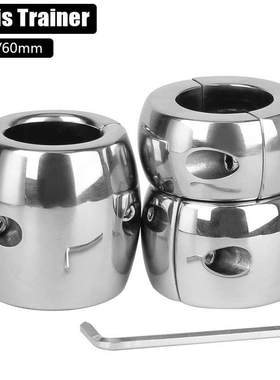 448-833g Heavy Stainless Steel 30-60mm Penis Ring for Men Co