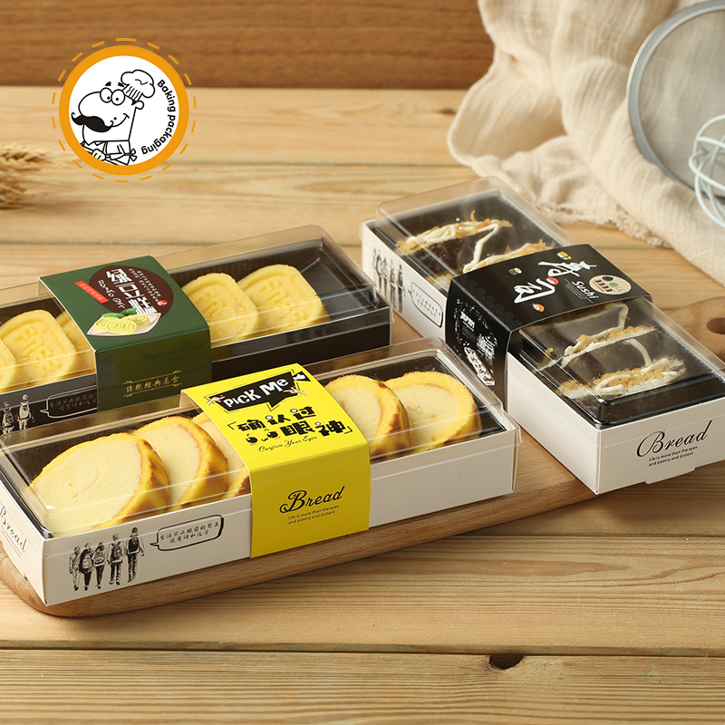 联新梯形虎皮瑞士卷包装盒寿司