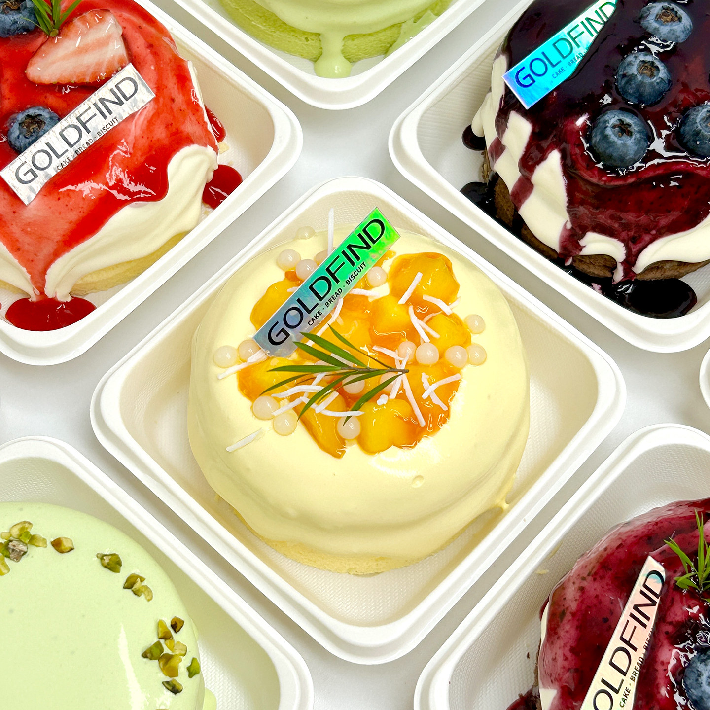 联新烘焙提拉米苏爆浆蛋糕包装盒芒果蓝莓草莓开心果爆浆奶盖盒子