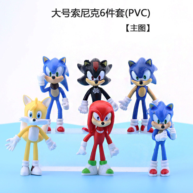 盲盒摆件盲盒手办模型手办6款索尼克sonic袋装超音鼠PSP游戏车载