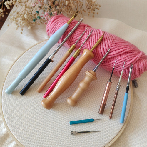 戳戳绣毛线手工戳针老式剁花工具