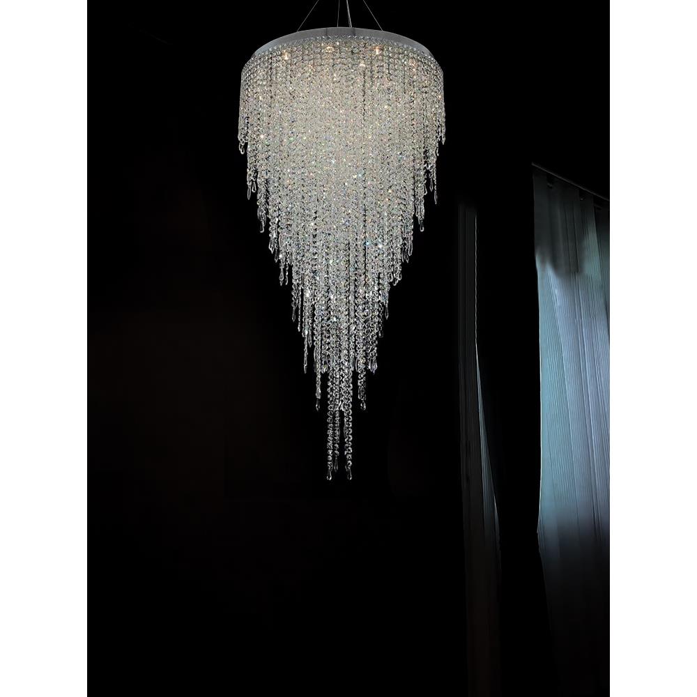 复式楼进口埃及水晶吊灯客厅大厅轻奢别墅中空楼梯间长吊灯挑空灯