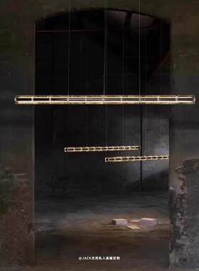 意大利Flos Luce Orizzontale 餐厅吊灯现代简约一字长条岛台灯具